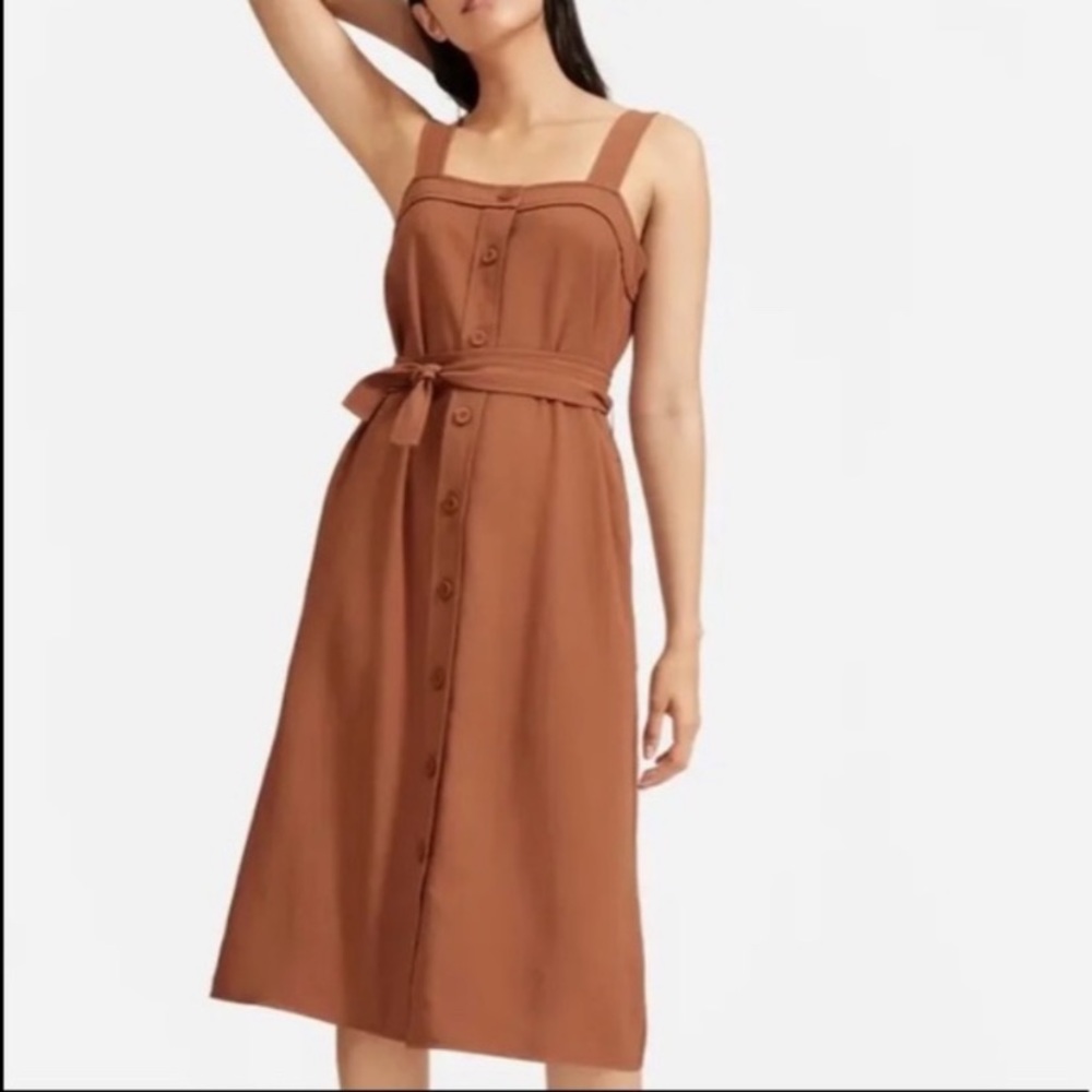 EUC Everlane Japanese Go Weave Picnic Rust Dress size 6